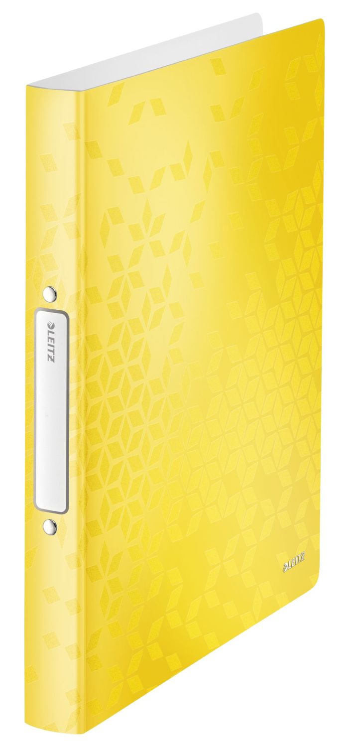 Ringbuch Leitz 4257-00-16, für DIN A4, 2 Ringe, Ring-Ø 25 mm, Rückenbreite 32 mm, gelb