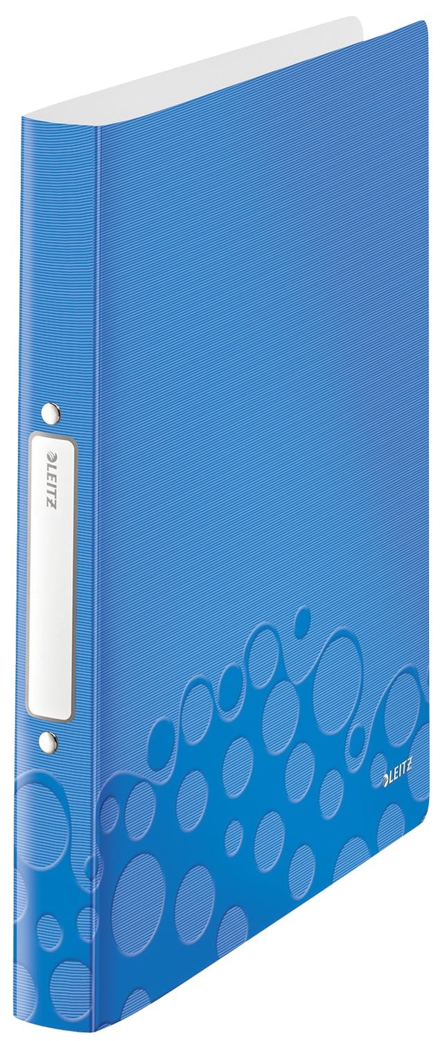 Ringbuch Leitz 4257-00-36, für DIN A4, 2 Ringe, Ring-Ø 25 mm, Rückenbreite 32 mm, blau metallic
