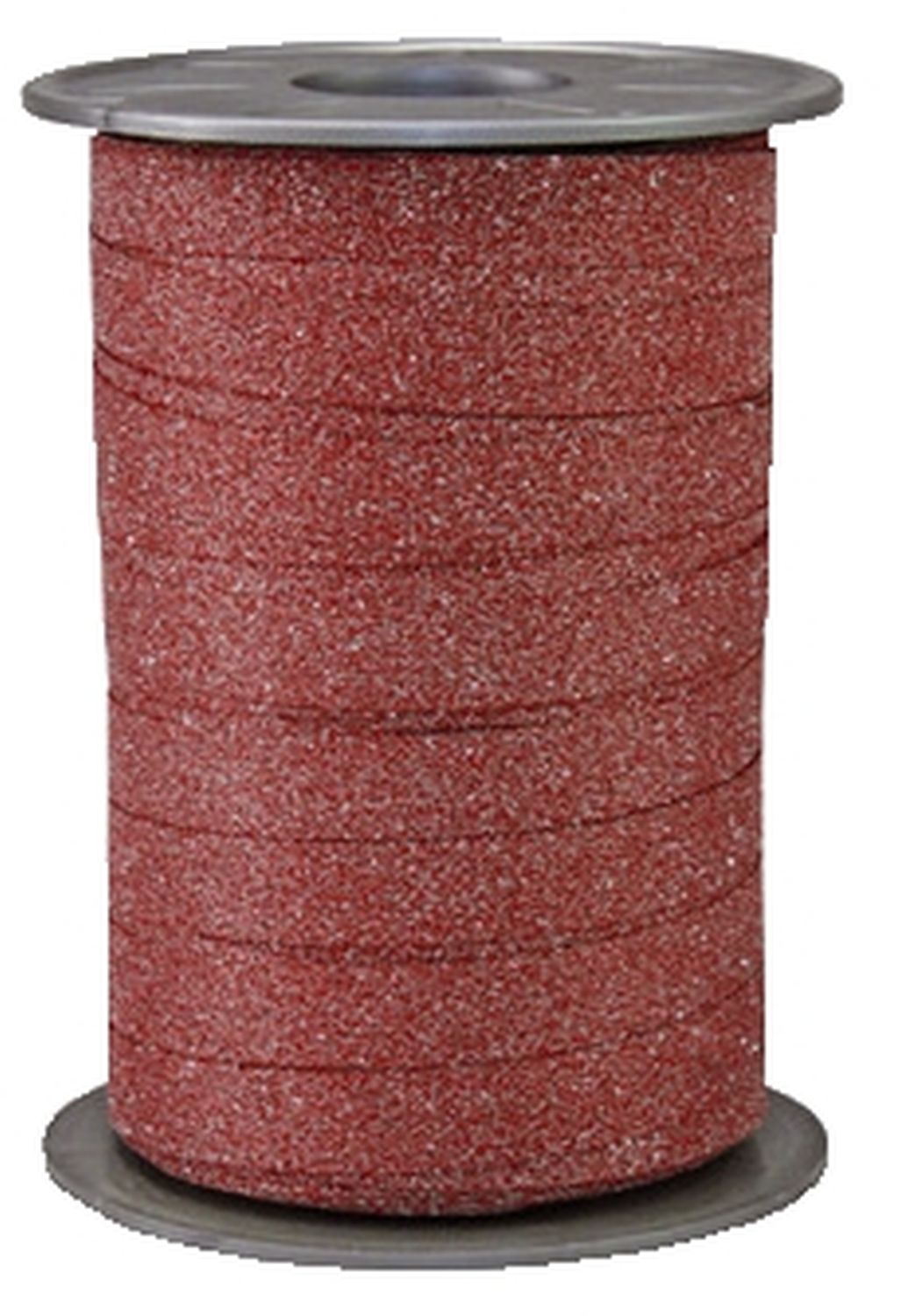Ringelband - 10 mm x 100 m, Glitter rot