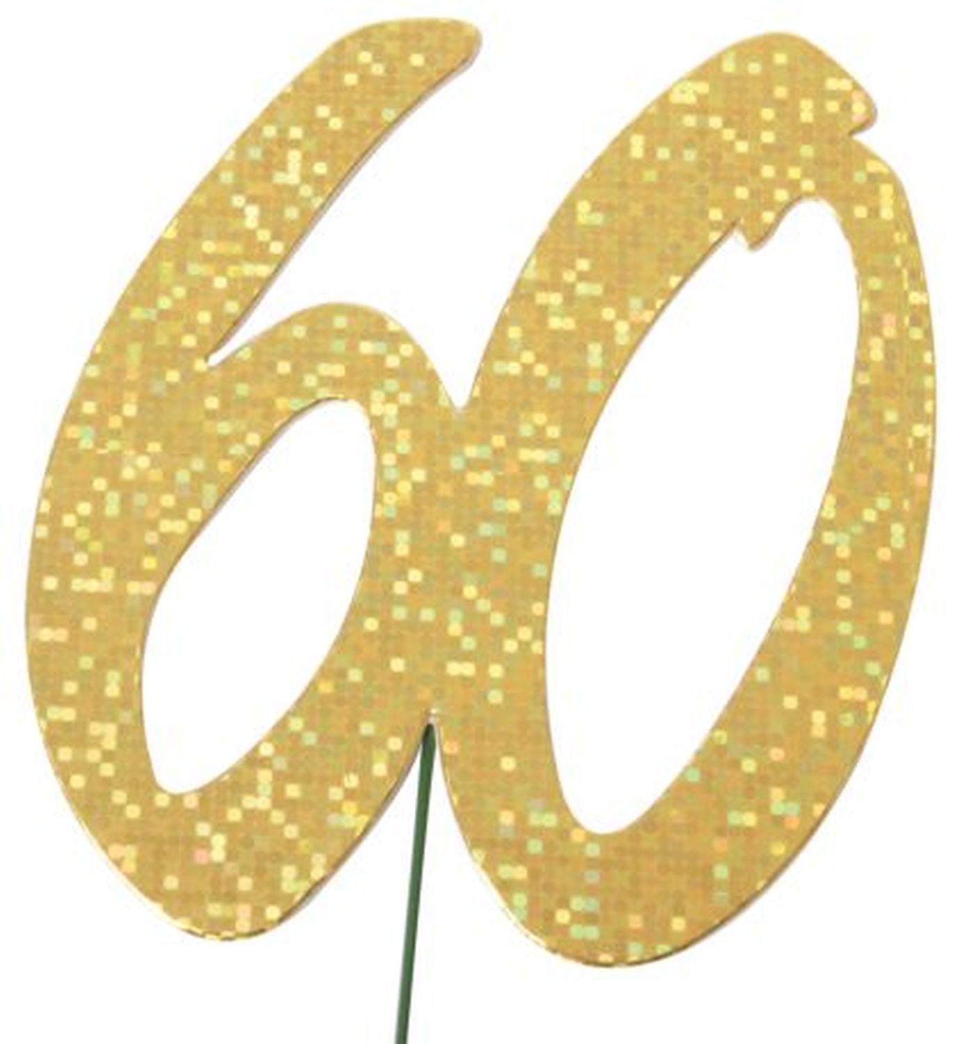 Jubiläumszahl 60 gold