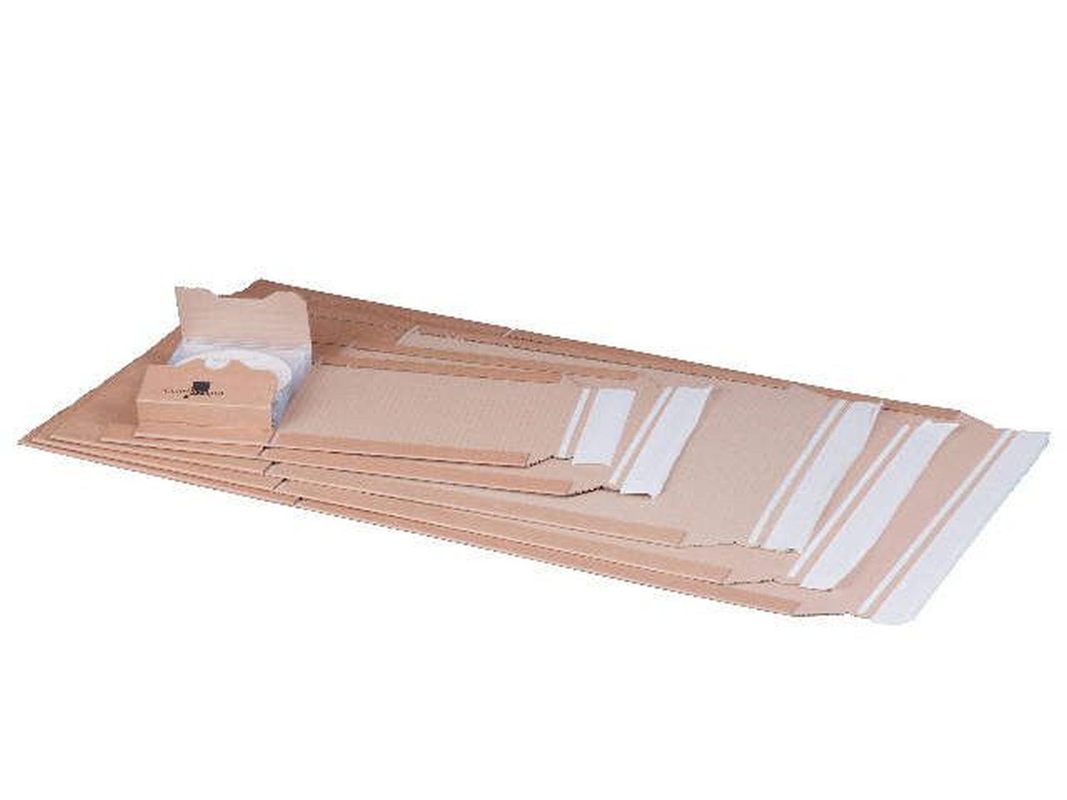 Klassische Versandverpackung zum Wickeln 251x165x60 mm (A5+), braun