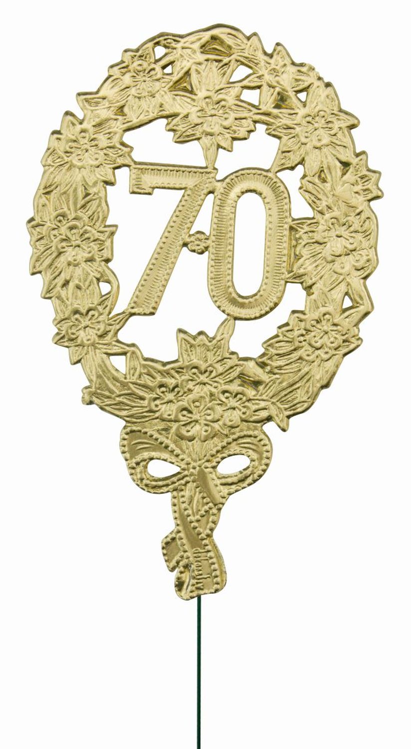 Jubiläumszahl 70 gold