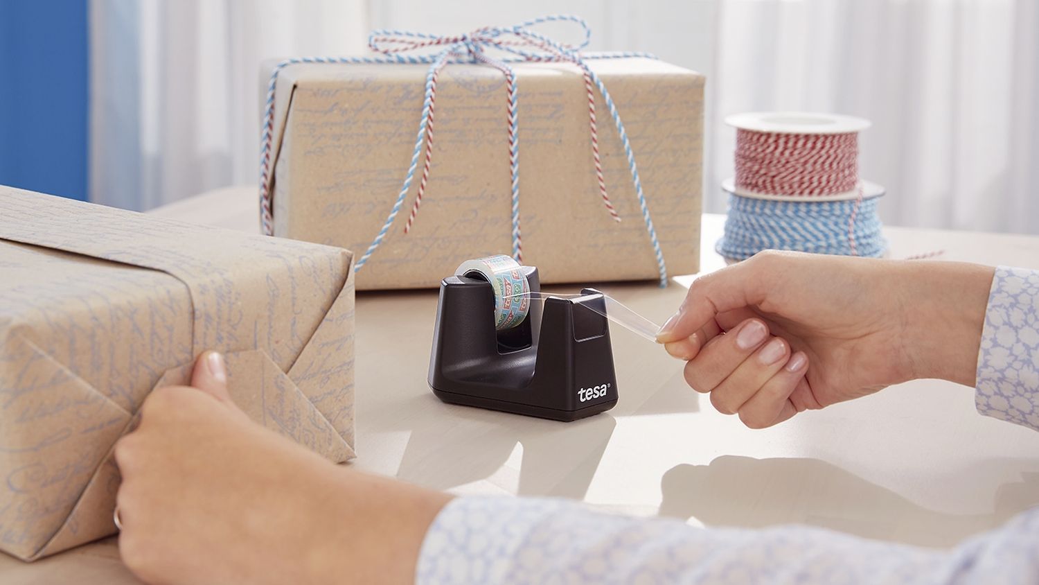 Tischabroller Easy Cut® Smart ecoLogo® - inkl. 1 Rolle Klebefilm Eco & Clear