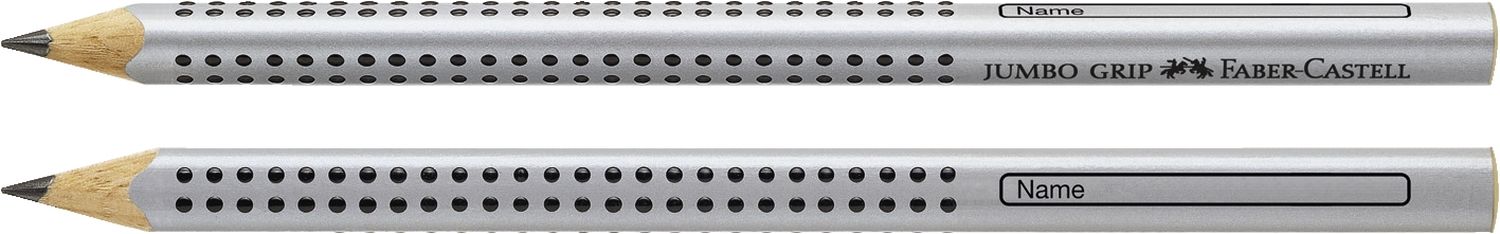 Bleistift Jumbo Grip - B, silber