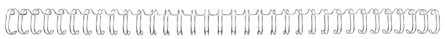 Drahtbinderücken - A4, Nr.7, 11 mm/100 Blatt, 100 Stück, silber Drahtbinderücken - A4, Nr.7, 11 mm/100 Blatt, 100 Stück, silber