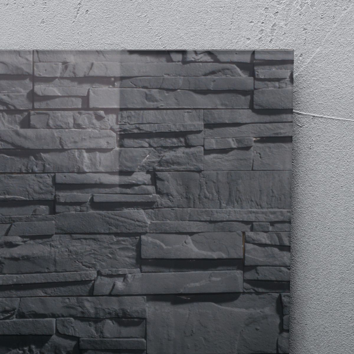 Glas-Magnetboard Artverum - Design Schiefer-Stone, 91 x 46 cm Glas-Magnetboard Artverum - Design Schiefer-Stone, 91 x 46 cm