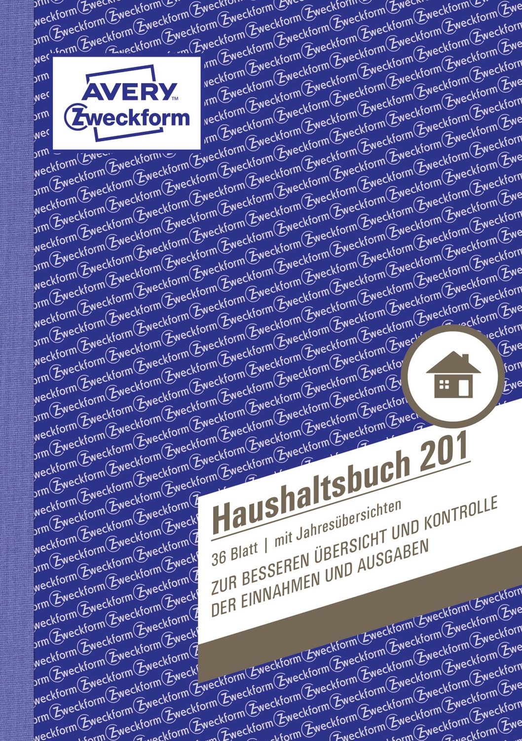 201 Haushaltsbuch, DIN A5, mit Jahresübersicht, 36 Blatt, weiß