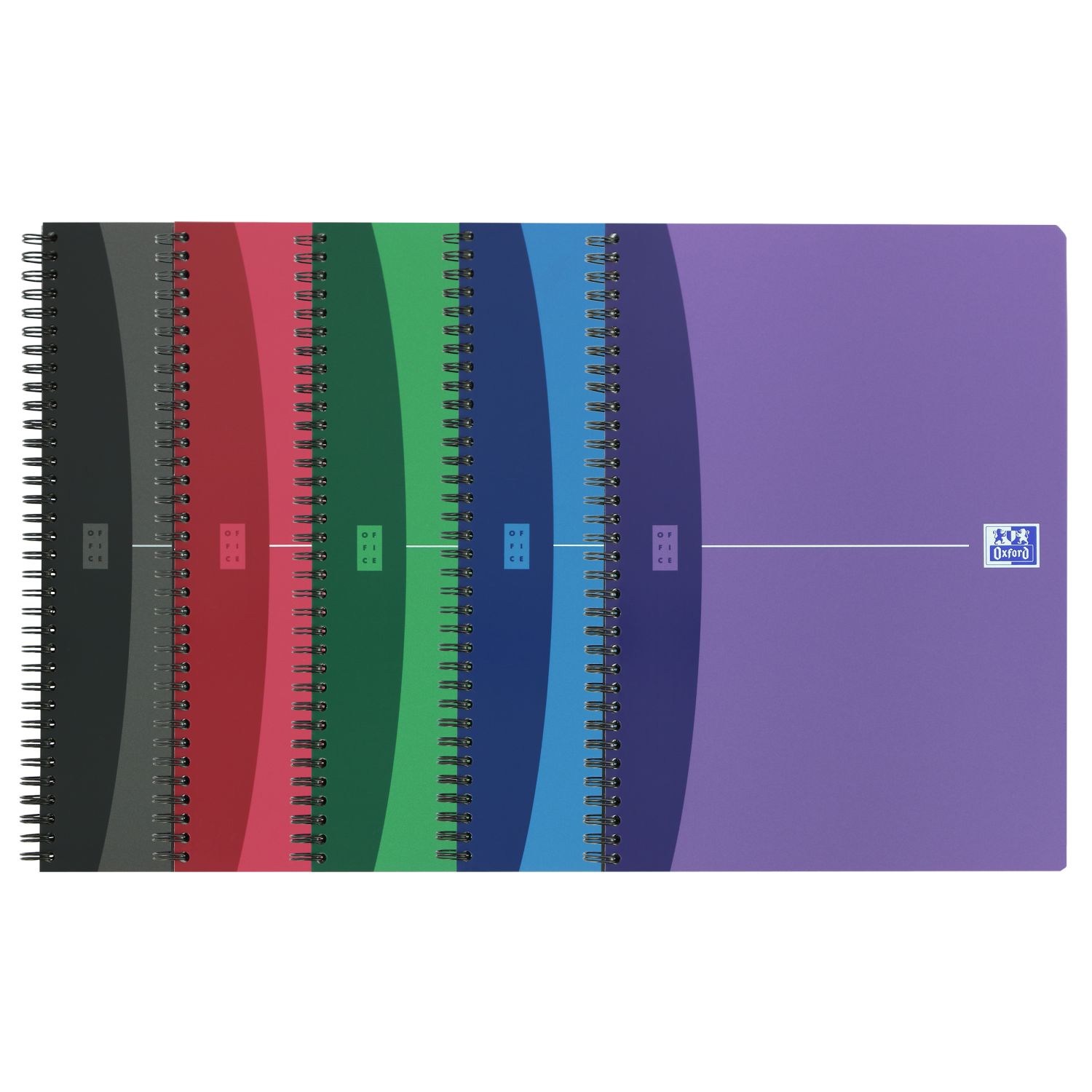 Office Urban Mix Spiralbuch - A4, 7 mm liniert, 90 Blatt, sortiert Office Urban Mix Spiralbuch - A4, 7 mm liniert, 90 Blatt, sortiert