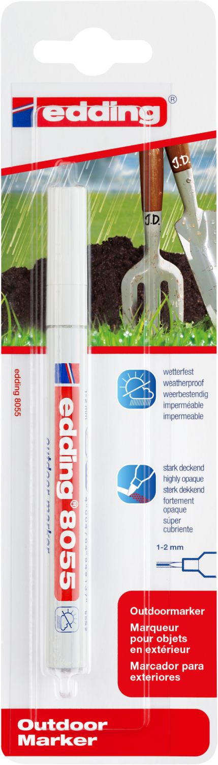8055 Outdoormarker - 1 - 2 mm, weiß, Blister 8055 Outdoormarker - 1 - 2 mm, weiß, Blister