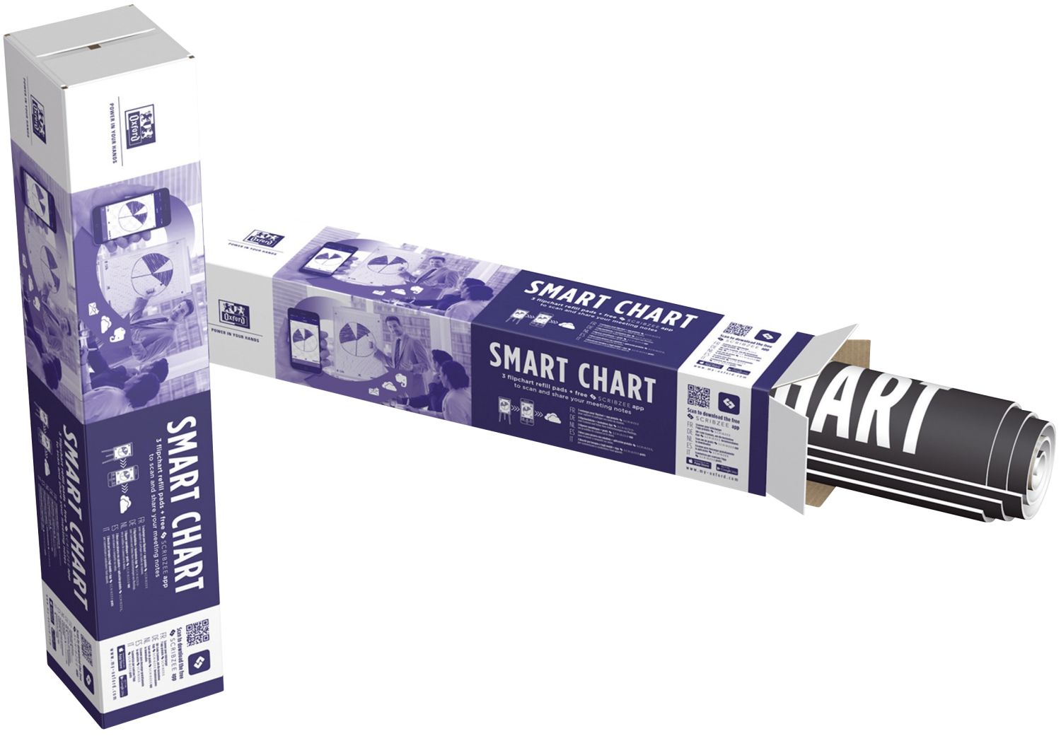 Flipchart-Block Smart Charts - 68 x 98 cm, blanko, 20 Blatt, selbstklebend Flipchart-Block Smart Charts - 68 x 98 cm, blanko, 20 Blatt, selbstklebend