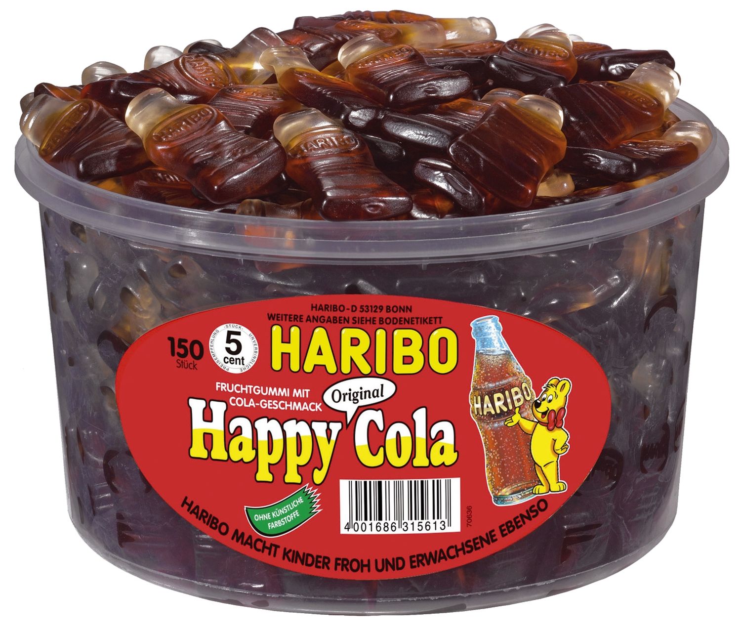 Fruchtgummi - Happy Cola, 150 Stück Fruchtgummi - Happy Cola, 150 Stück