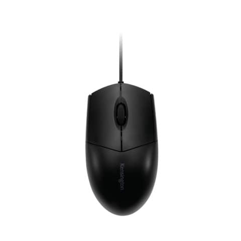 Maus Kensington Pro Fit K70315WW, für Rechts- und Linkshänder, kabelgebunden, abwaschbar, 3 Tasten, 1.600 dpi, schwarz