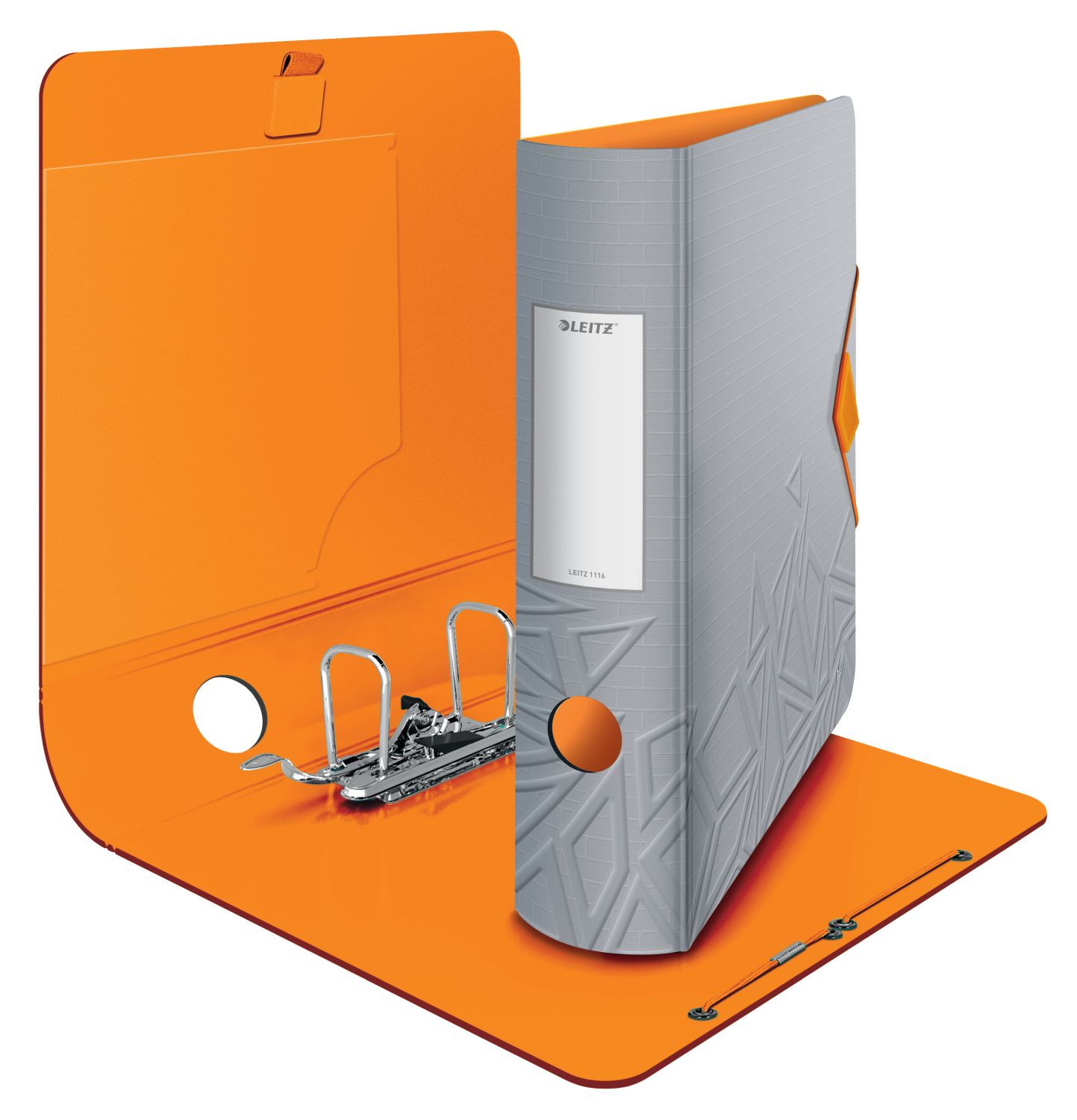 Ordner Leitz Urban Chic 1116-00-88 DIN A4, PP, breit 82 mm, dunkelgrau