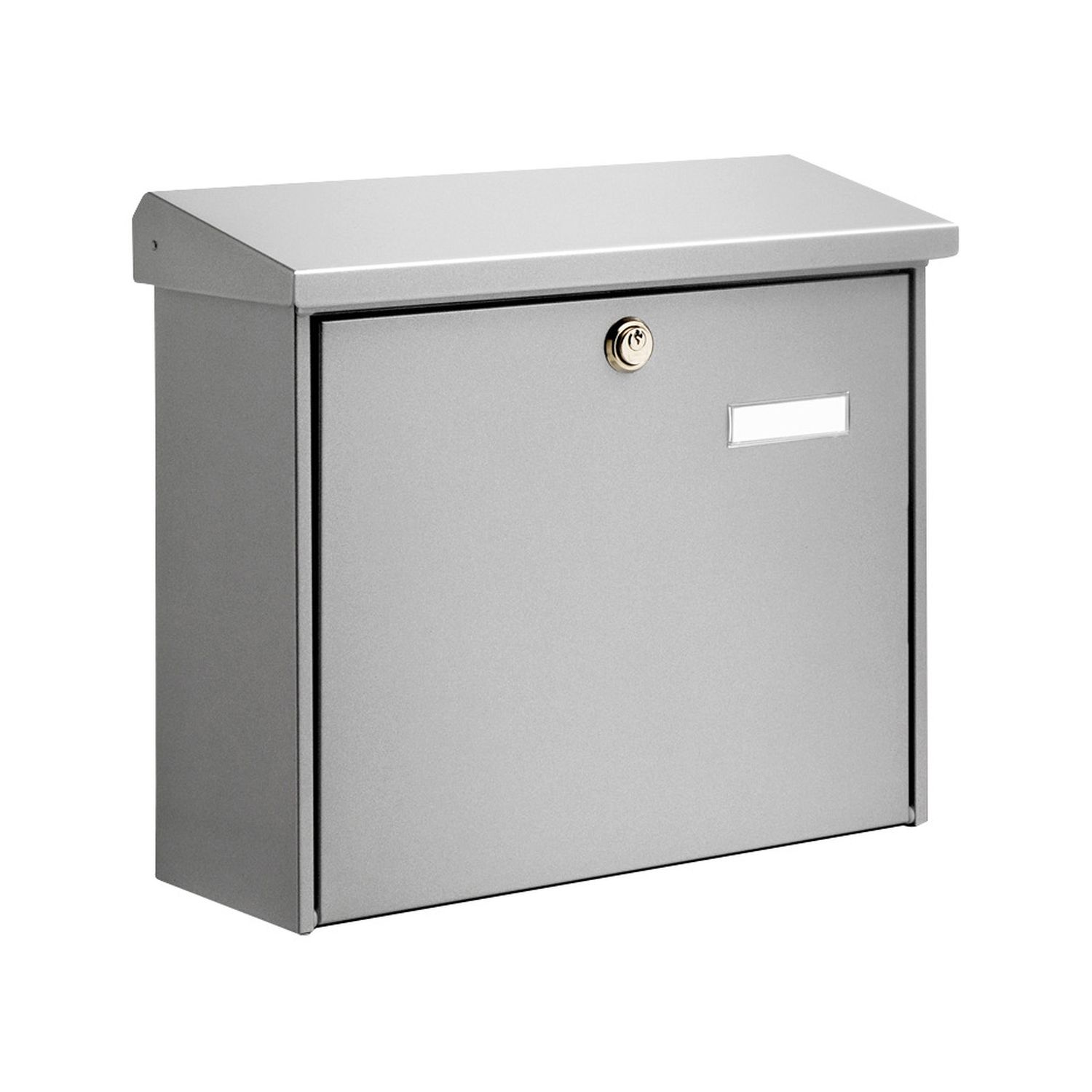 Briefkasten Comfort - 380 x 340 x 148 mm, silber, Stahl