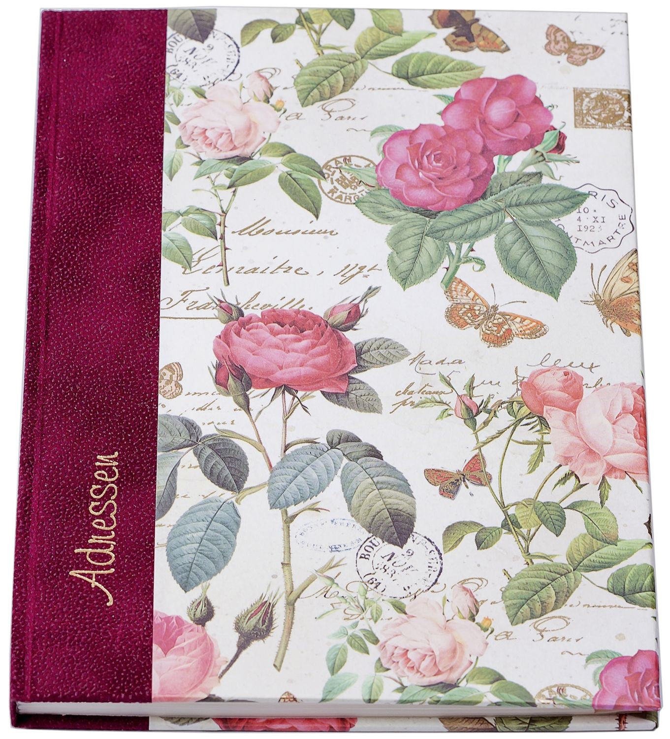 Adressbuch "Rosen" - A5, 24-tlg. Register Adressbuch "Rosen" - A5, 24-tlg. Register