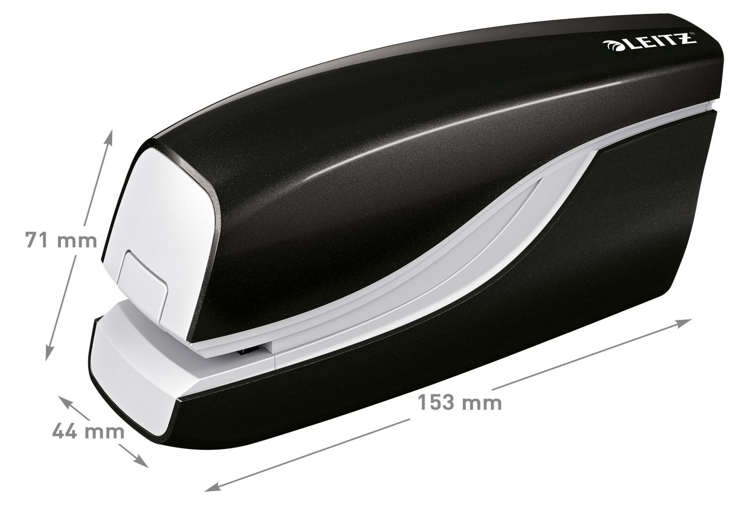 5566 Elektrisches Heftgerät WOW - 10 Blatt, schwarz metallic 5566 Elektrisches Heftgerät WOW - 10 Blatt, schwarz metallic