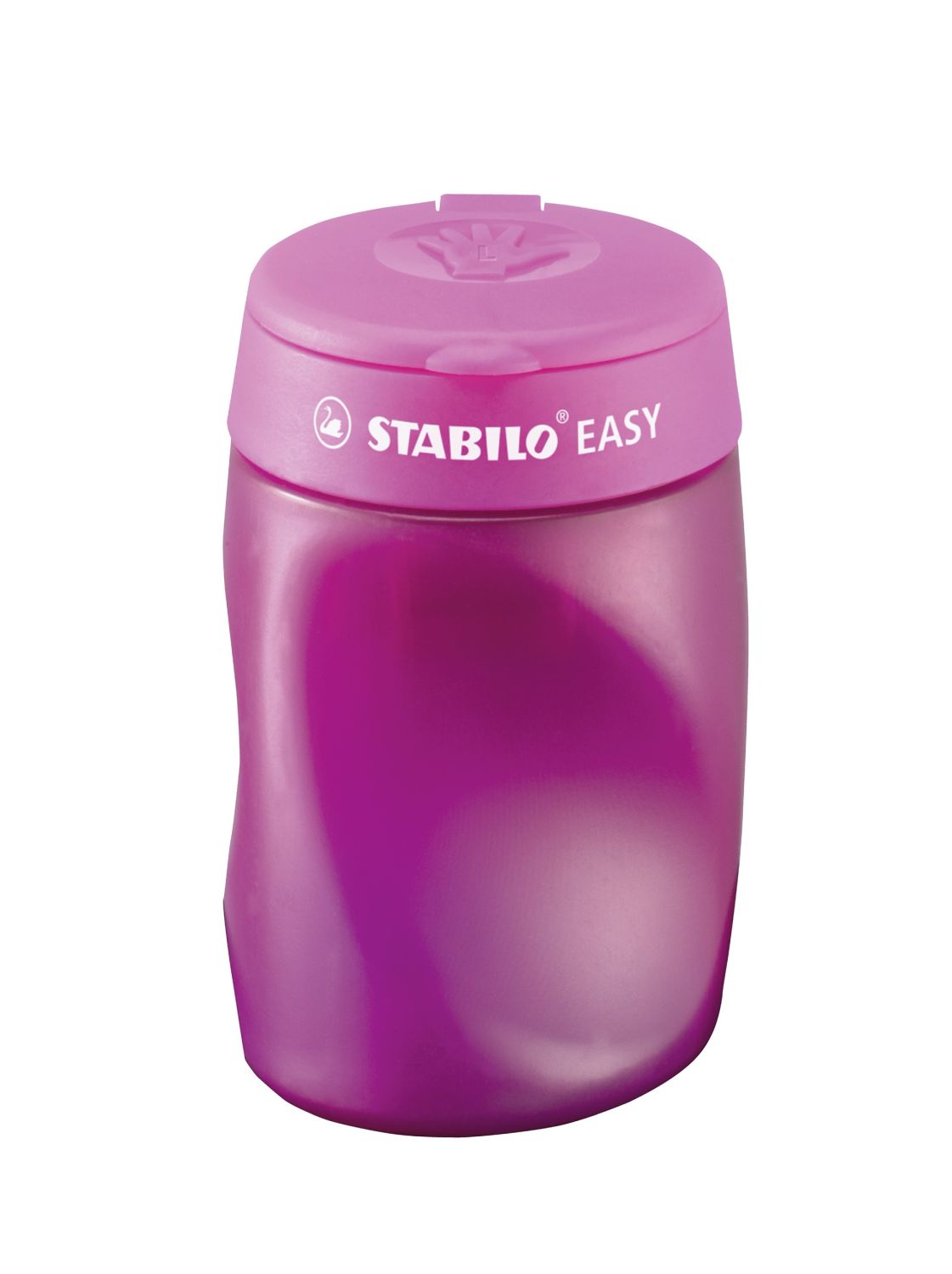 Ergonomischer Dosen-Spitzer für Linkshänder - EASYsharpener - 3 in 1 - pink Ergonomischer Dosen-Spitzer für Linkshänder - EASYsharpener - 3 in 1 - pink