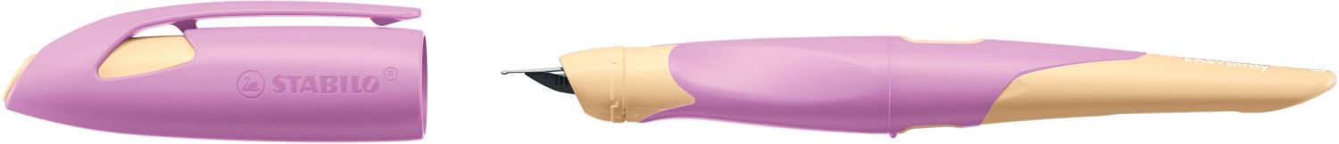 Ergonomischer Schulfüller für Rechtshänder mit Anfänger-Feder A - EASYbirdy Pastel Edition in soft pink/apricot - Einzelstift - inklusive Patrone - Schreibfarbe blau (löschbar) Ergonomischer Schulfüller für Rechtshänder mit Anfänger-Feder A - EASYbirdy Pastel Edition in soft pink/apricot - Einzelstift - inklusive Patrone - Schreibfarbe blau (löschbar)