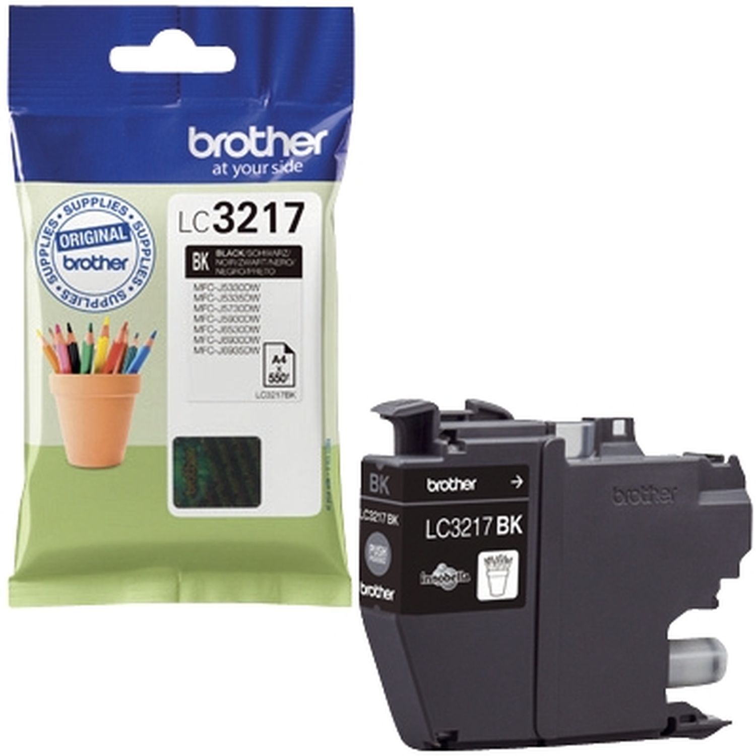 Original Brother Tintenpatrone schwarz (LC-3217BK)