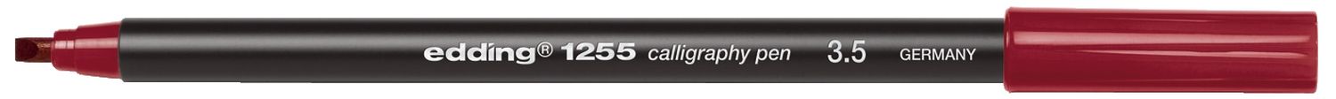 1255 Kalligrafie Stift - Fasermaler, 3,5 mm, karmesin 1255 Kalligrafie Stift - Fasermaler, 3,5 mm, karmesin