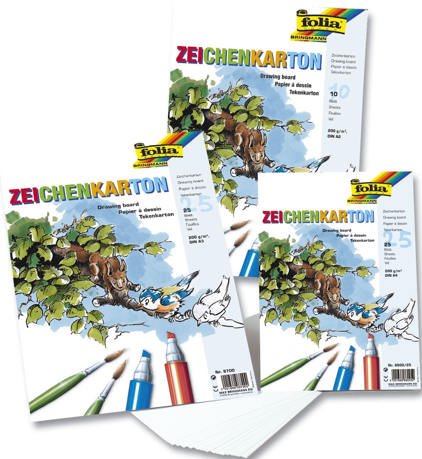 Zeichenkarton 200 g/qm, DIN A3, 25 Blatt Zeichenkarton 200 g/qm, DIN A3, 25 Blatt