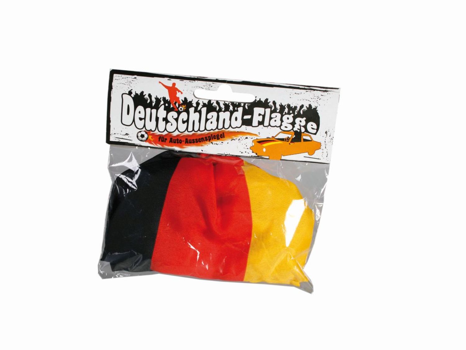 Autofahne "Deutschlandflagge" für Außenspiegel mit Gummizug, 2 Stück