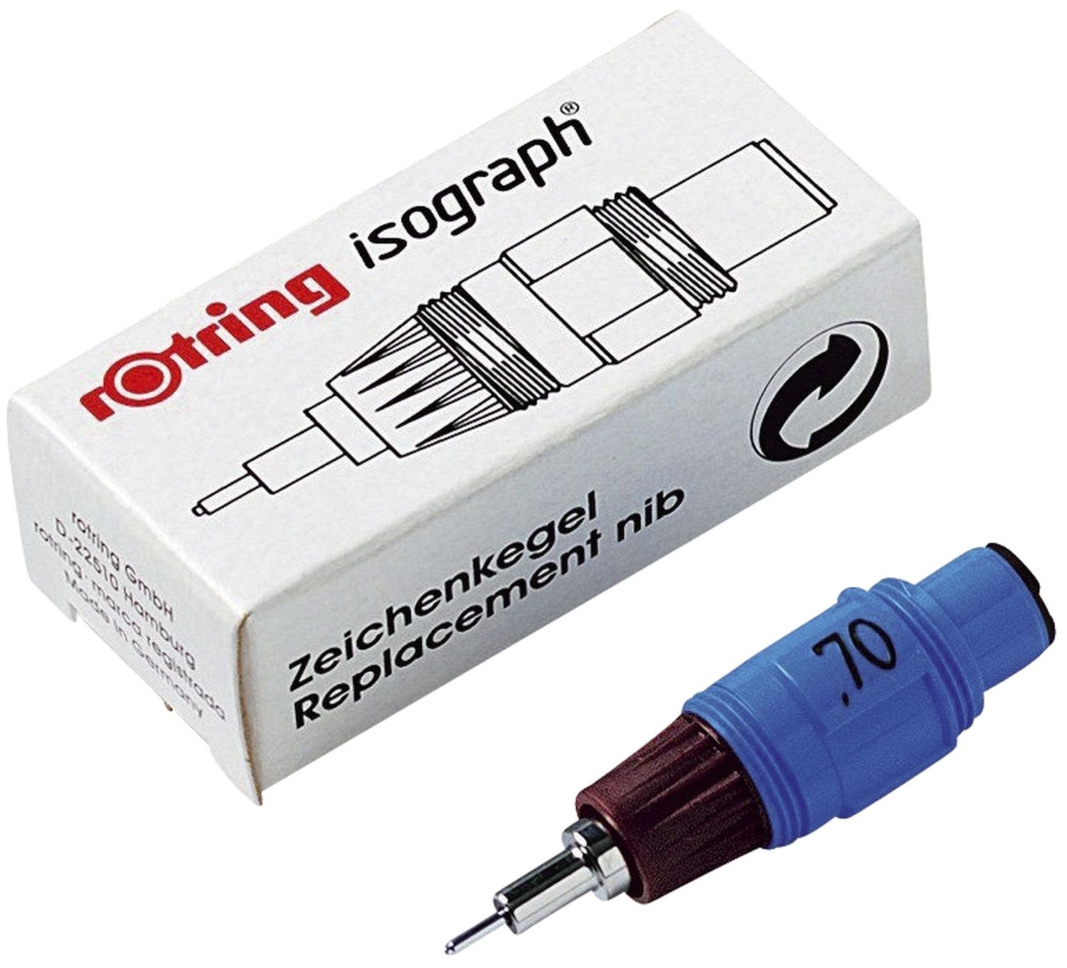 Zeichenkegel Tuschefüller Isograph - 0,25 mm Zeichenkegel Tuschefüller Isograph - 0,25 mm