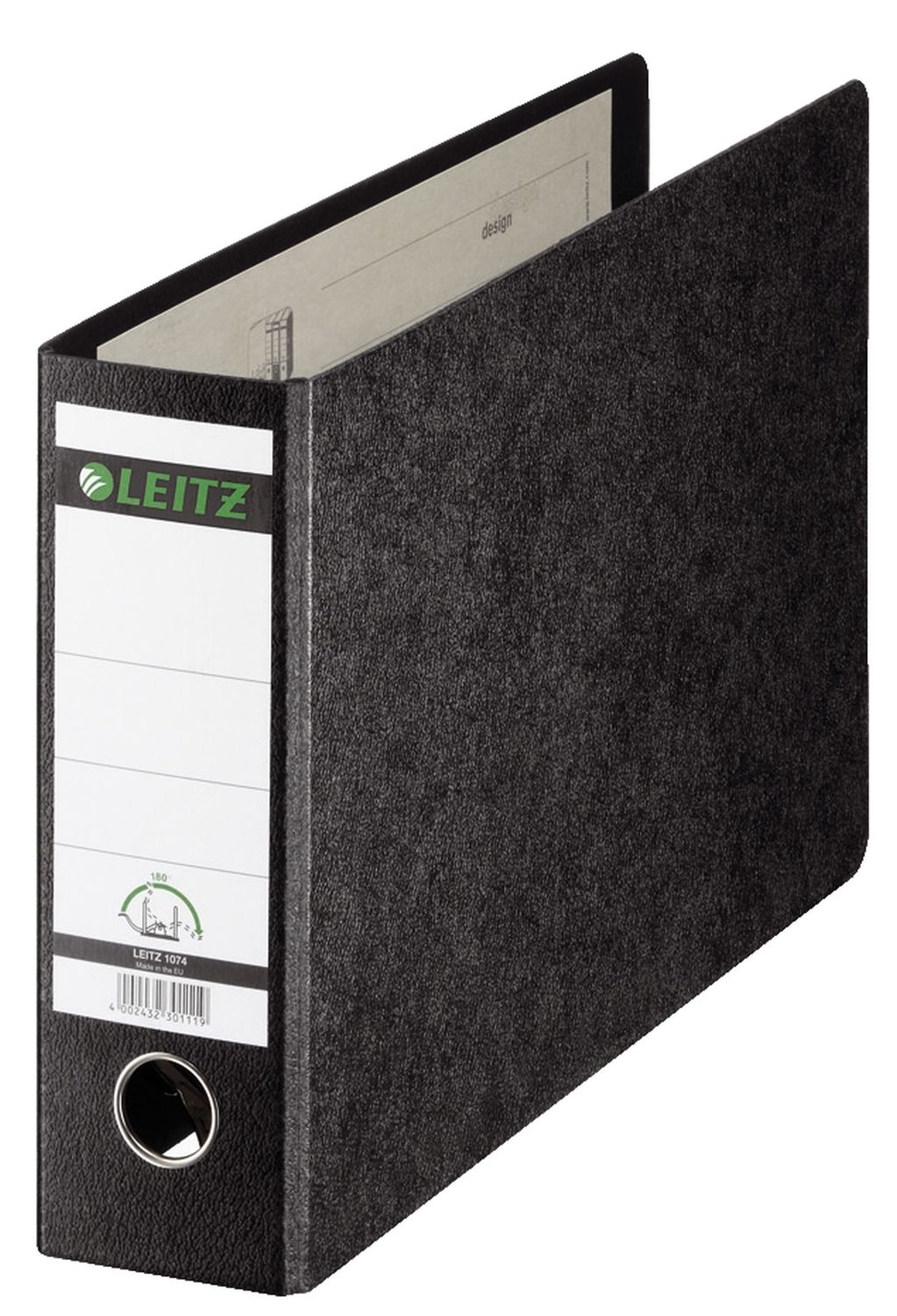 Ordner Leitz 1074-00-00 DIN A4 quer, Hartpappe, breit 77 mm, schwarz