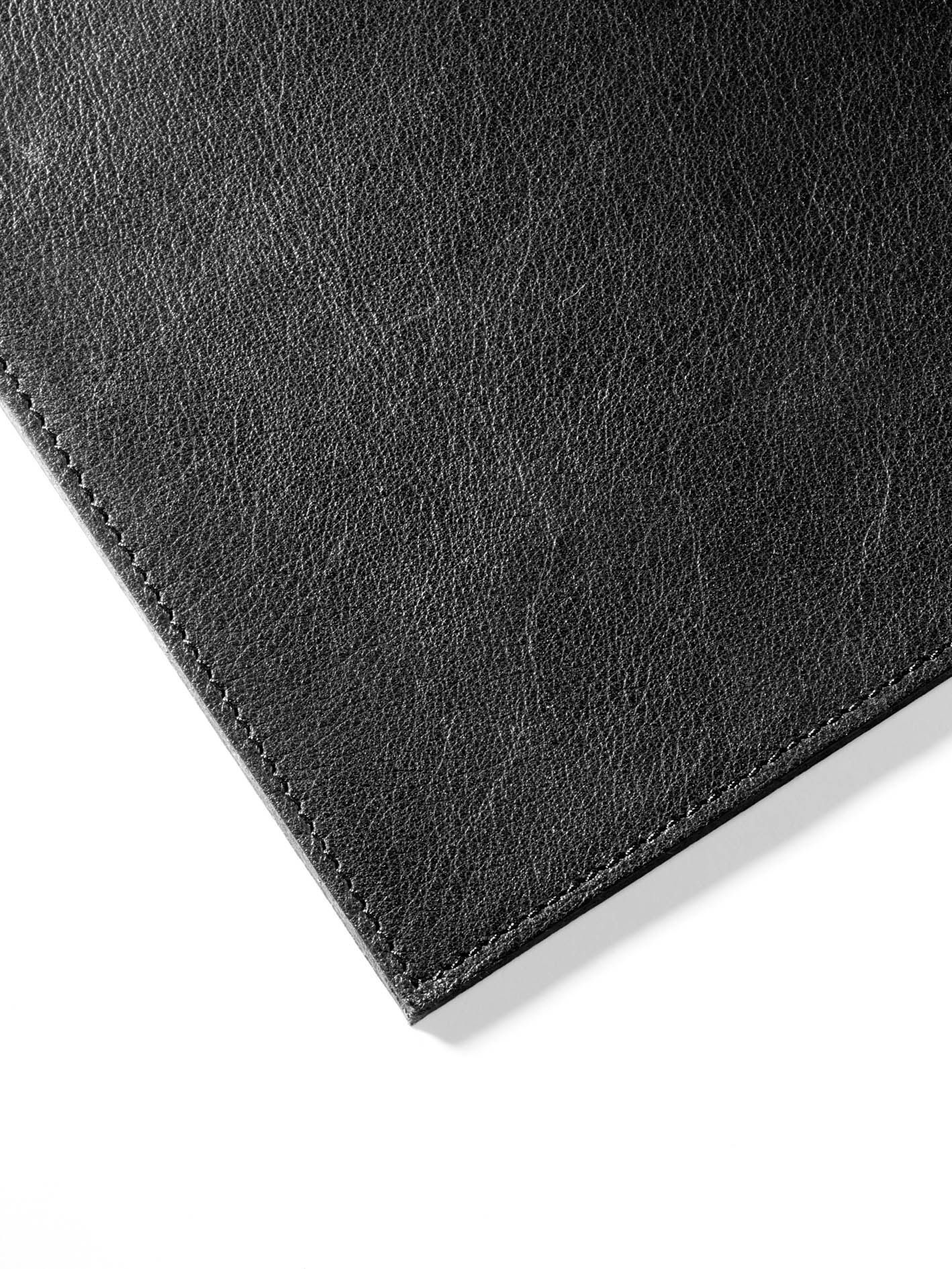 Schreibunterlage, feines soft genarbtes Leder, 650 x 450 mm, schwarz Schreibunterlage, feines soft genarbtes Leder, 650 x 450 mm, schwarz