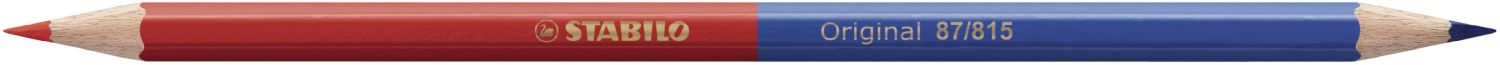 Premium-Buntstift - Original - Einzelstift - zweifarbig, rot & blau Premium-Buntstift - Original - Einzelstift - zweifarbig, rot & blau