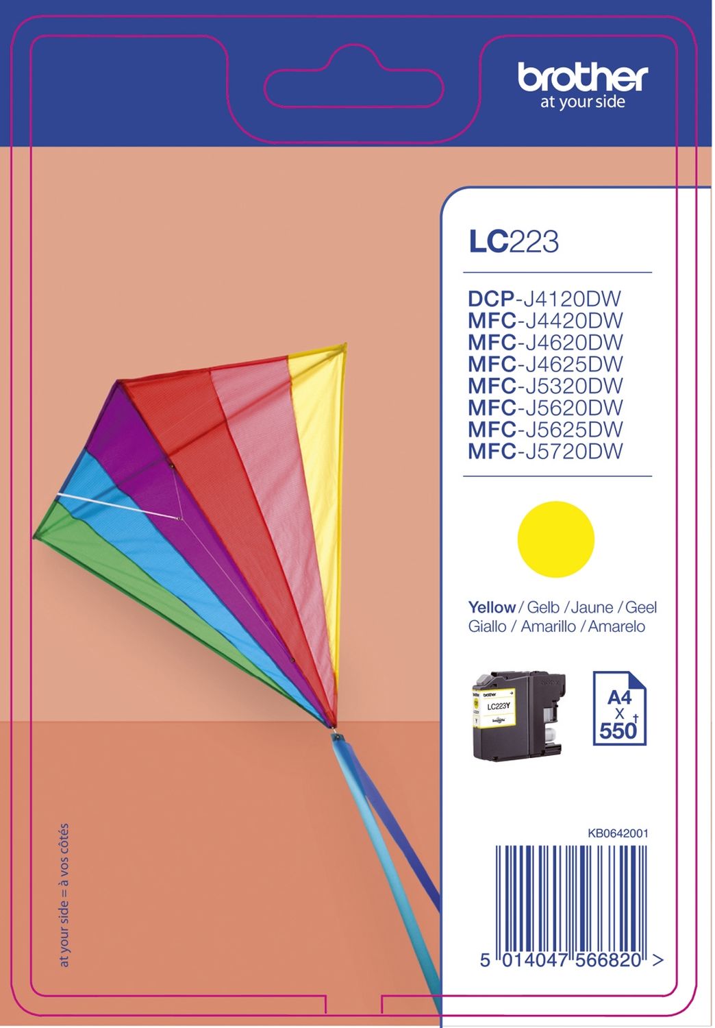 Original Brother Tintenpatrone gelb (LC-223Y)
