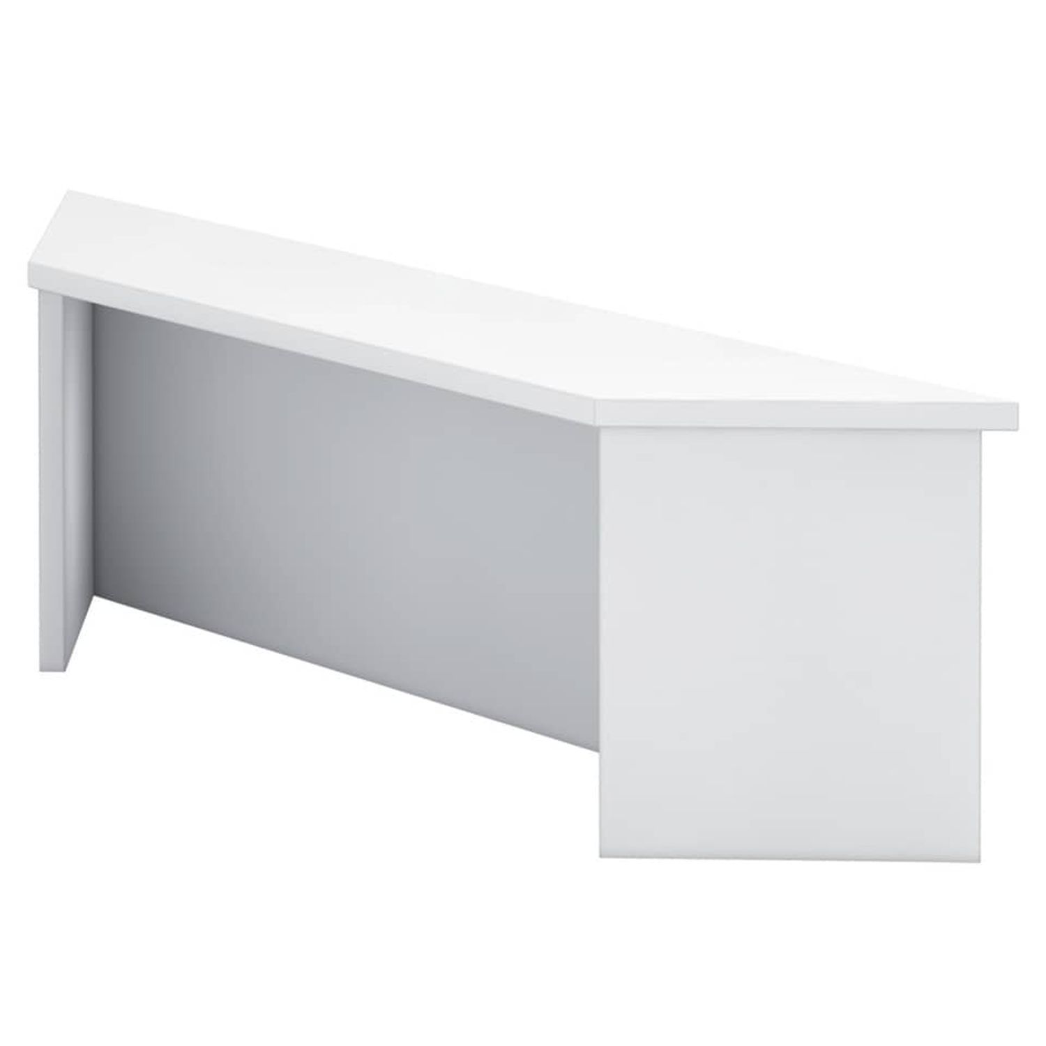 Thekenaufsatz für Eckwinkel - 113 cm, 1OH, Weiß, mit Montageservice Thekenaufsatz für Eckwinkel - 113 cm, 1OH, Weiß, mit Montageservice