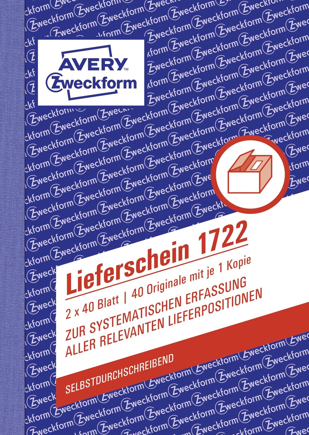 1722 Lieferschein, DIN A6, selbstdurchschreibend, 2 x 40 Blatt, weiß, gelb