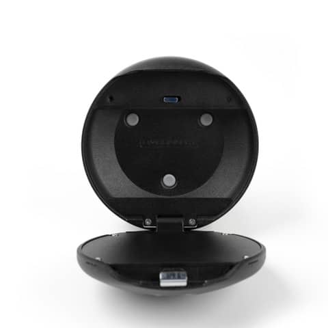 Schlüsseltresor Phönix Palm KS0212EC, mit 2 Haken und Sicherheitskabel, 10,0 x 10,0 x 5,0 cm, Elektronikschloss, schwarz