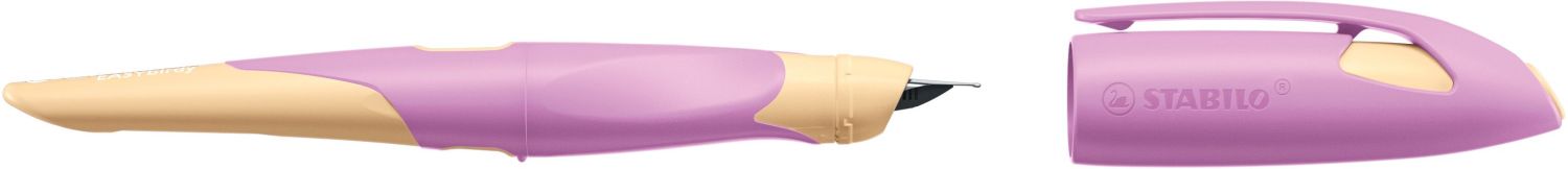 Ergonomischer Schulfüller für Linkshänder mit Anfänger-Feder A - EASYbirdy Pastel Edition in soft pink/apricot - Einzelstift - inklusive Patrone - Schreibfarbe blau (löschbar) Ergonomischer Schulfüller für Linkshänder mit Anfänger-Feder A - EASYbirdy Pastel Edition in soft pink/apricot - Einzelstift - inklusive Patrone - Schreibfarbe blau (löschbar)