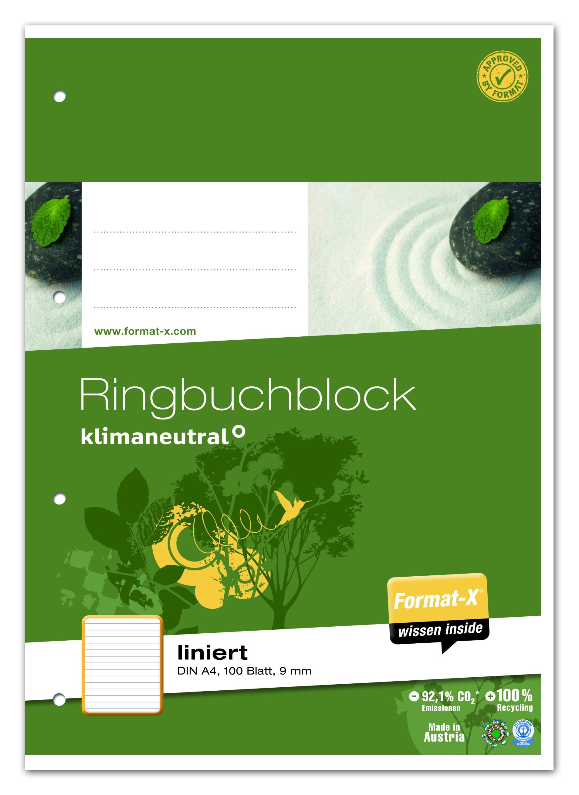 Ringbuchblock - A4, 100 Blatt, 70 g/qm, liniert Ringbuchblock - A4, 100 Blatt, 70 g/qm, liniert
