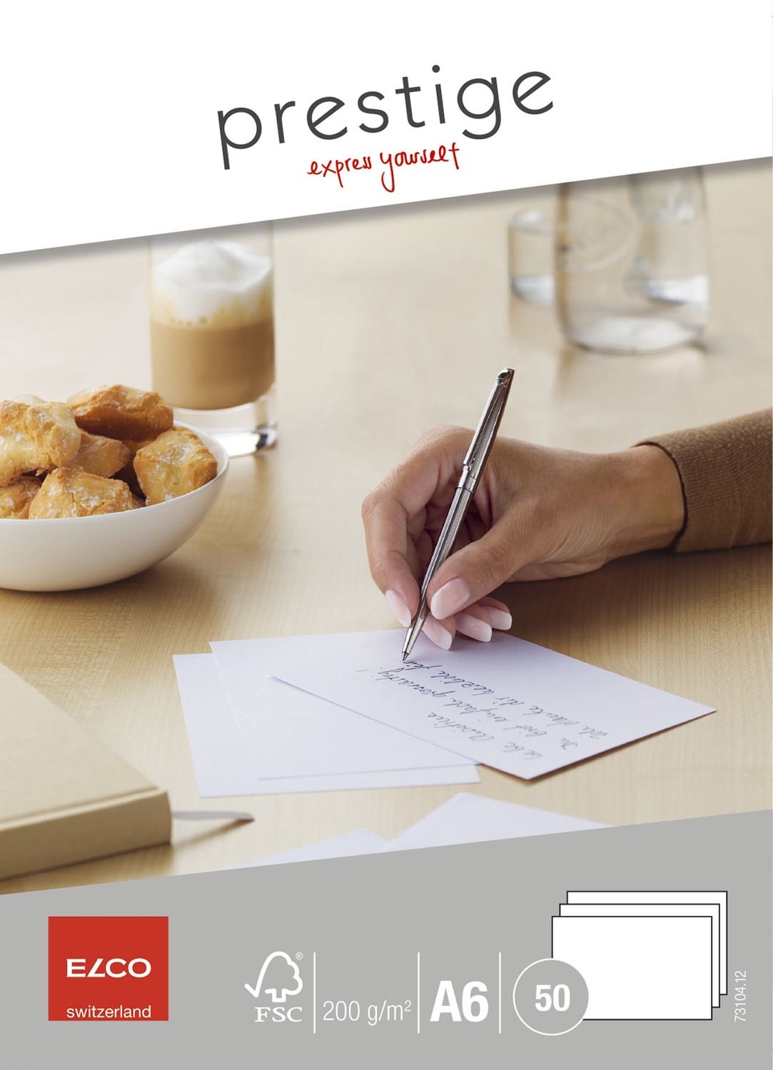 Briefkarten Prestige - A6, 50 Stück, hochweiß, satiniert Briefkarten Prestige - A6, 50 Stück, hochweiß, satiniert
