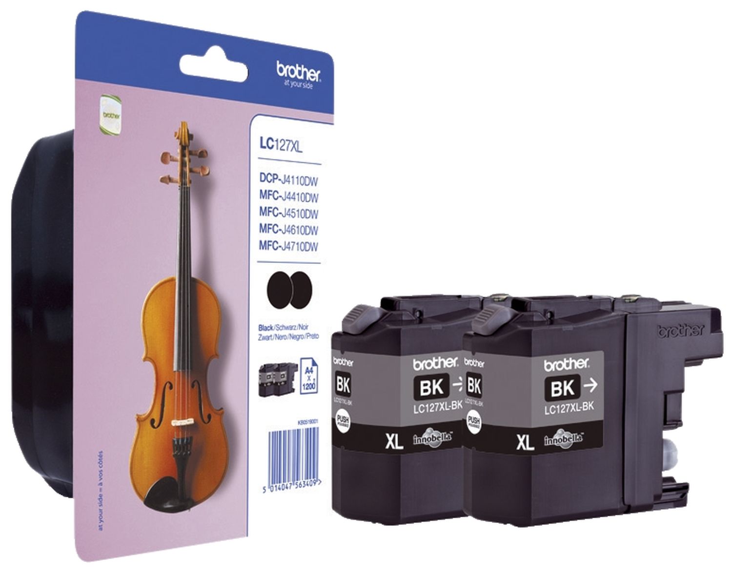 Original Brother Tintenpatrone schwarz (LC-127XLBK)