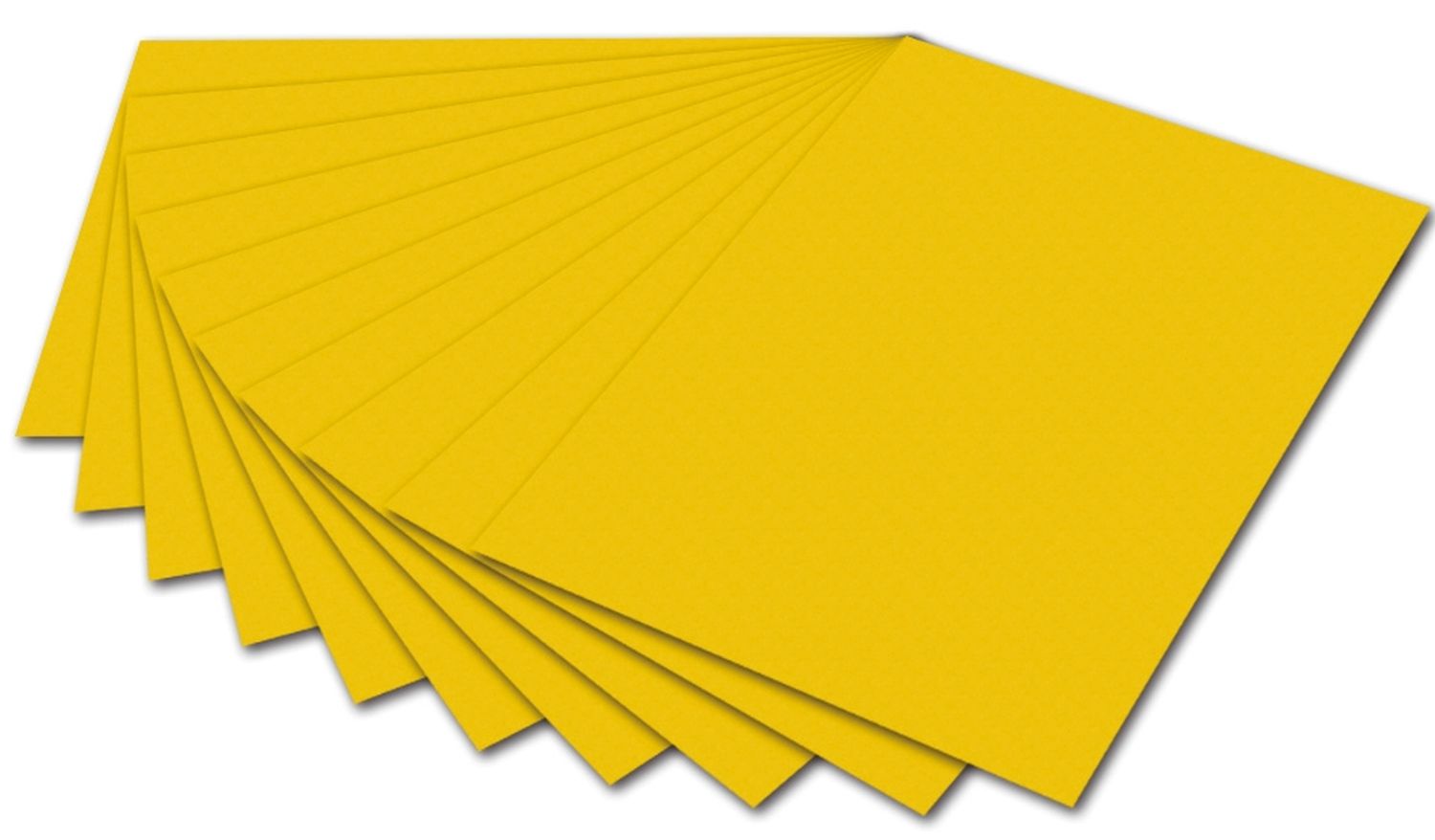 Tonpapier - 50 x 70 cm, goldgelb Tonpapier - 50 x 70 cm, goldgelb