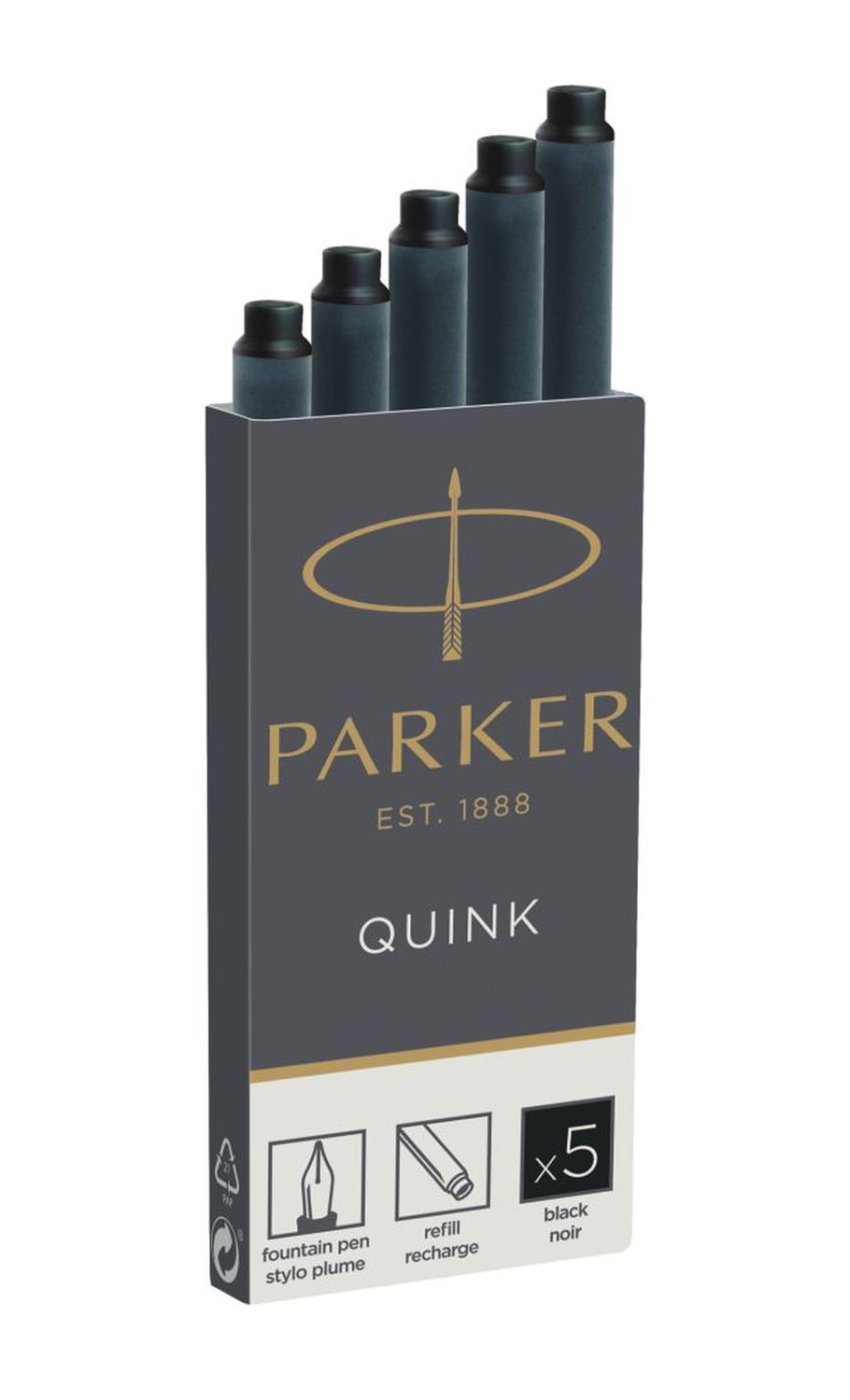 Tintenpatrone Quink - schwarz, 5 Patronen Tintenpatrone Quink - schwarz, 5 Patronen