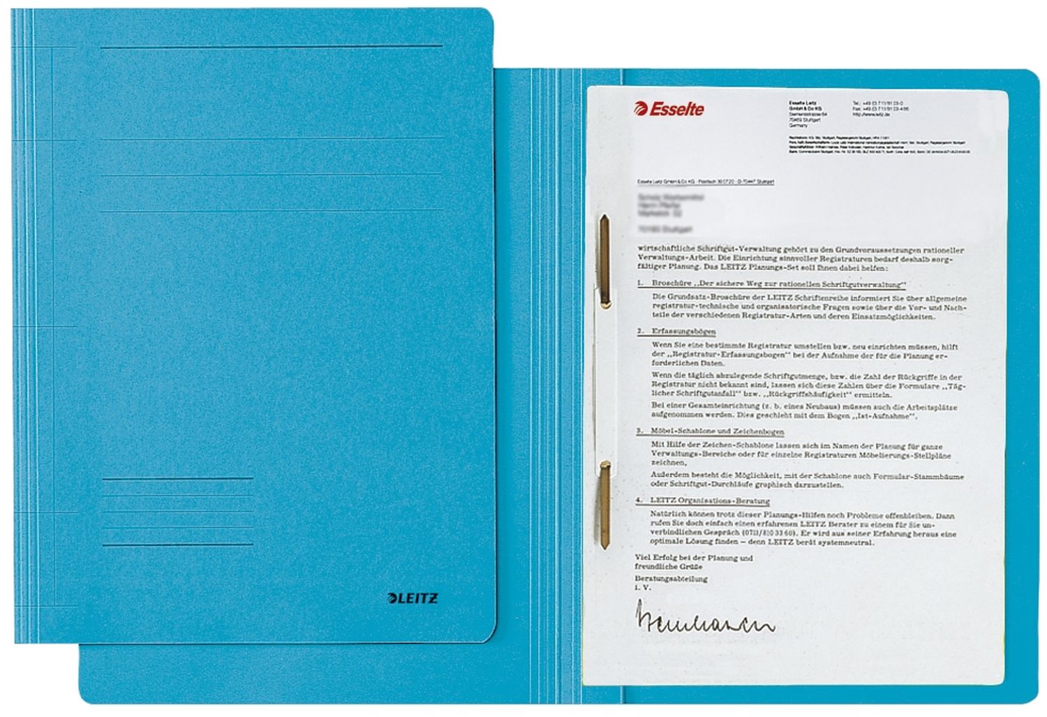 3003 Schnellhefter Fresh - A4, 250 Blatt, kfm. Heftung, Karton (RC), blau 3003 Schnellhefter Fresh - A4, 250 Blatt, kfm. Heftung, Karton (RC), blau