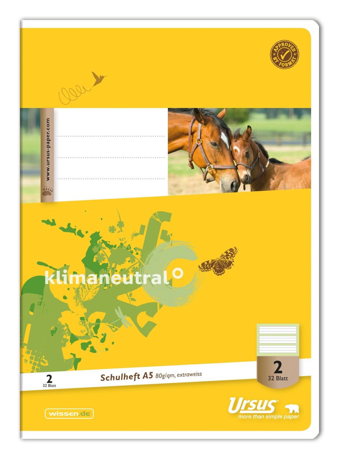 Heft LIN2 - A4, 32 Blatt, 80 g/qm, liniert Heft LIN2 - A4, 32 Blatt, 80 g/qm, liniert