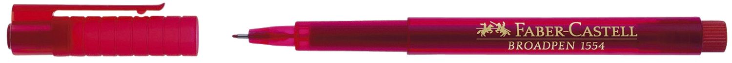 Fineliner BROADPEN 1554 - 0,8 mm, rot (dokumentenecht) Fineliner BROADPEN 1554 - 0,8 mm, rot (dokumentenecht)