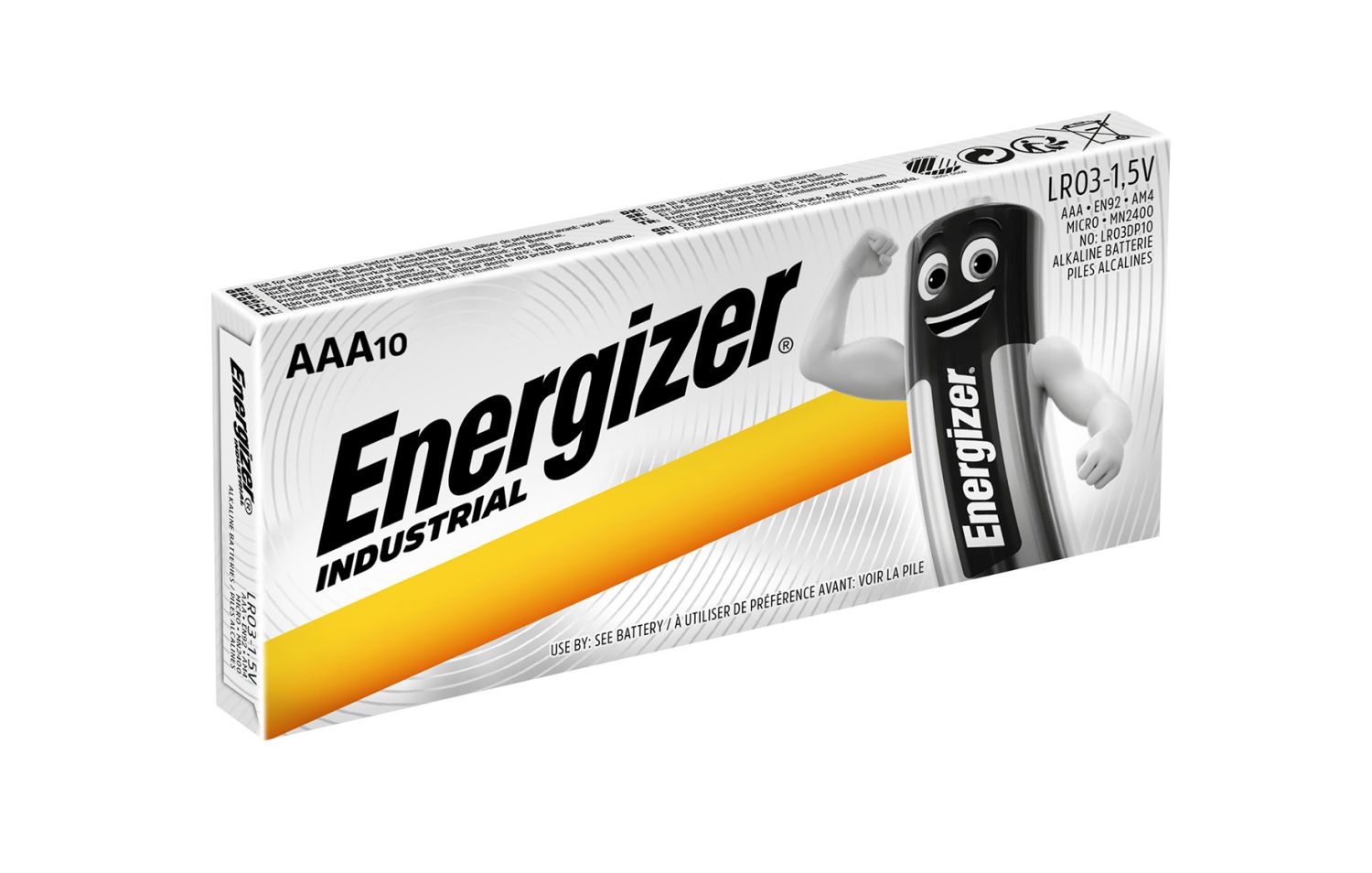 Batterie Micro (AAA) Industrial 1,5Volt 10 Stück Batterie Micro (AAA) Industrial 1,5Volt 10 Stück