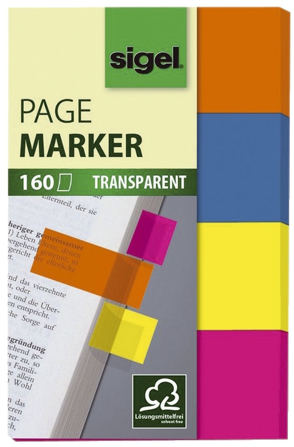 Page Marker Film - 20 x 50 mm, sortiert, 4x 40 Streifen