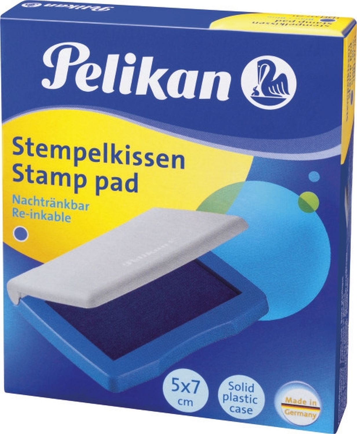 Stempelkissen 3E Kunststoff-Gehäuse - 70 x 50 mm, blau getränkt Stempelkissen 3E Kunststoff-Gehäuse - 70 x 50 mm, blau getränkt