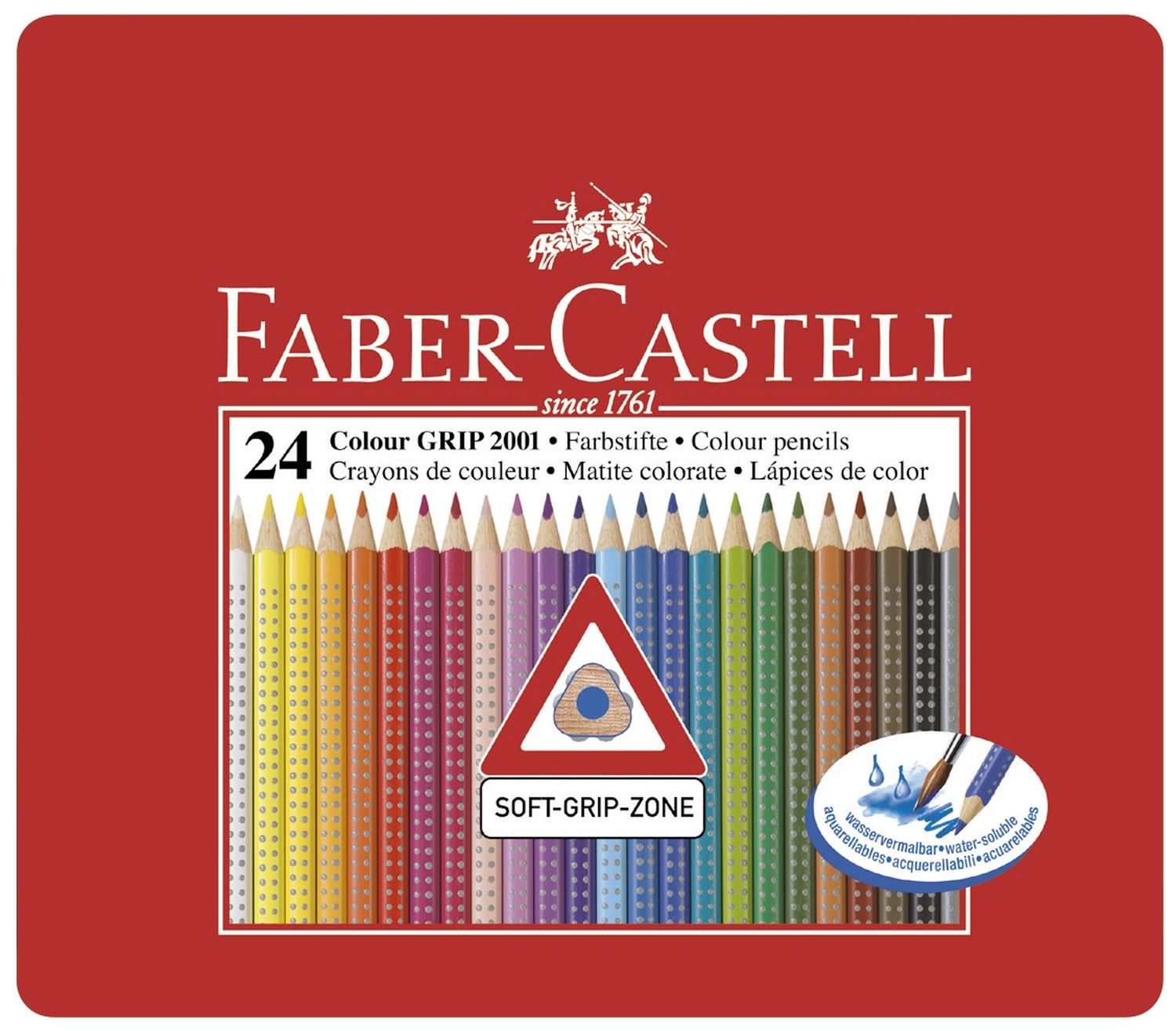 Buntstift Colour GRIP - 24 Farben, Metalletui Buntstift Colour GRIP - 24 Farben, Metalletui