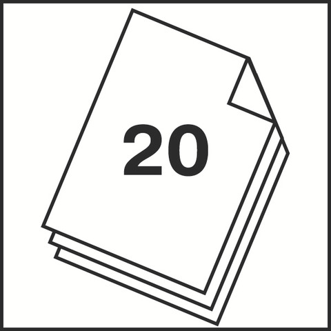 Heftgerät Q-Connect® KF14211, Metall, Heftleistung 20 Blatt, schwarz