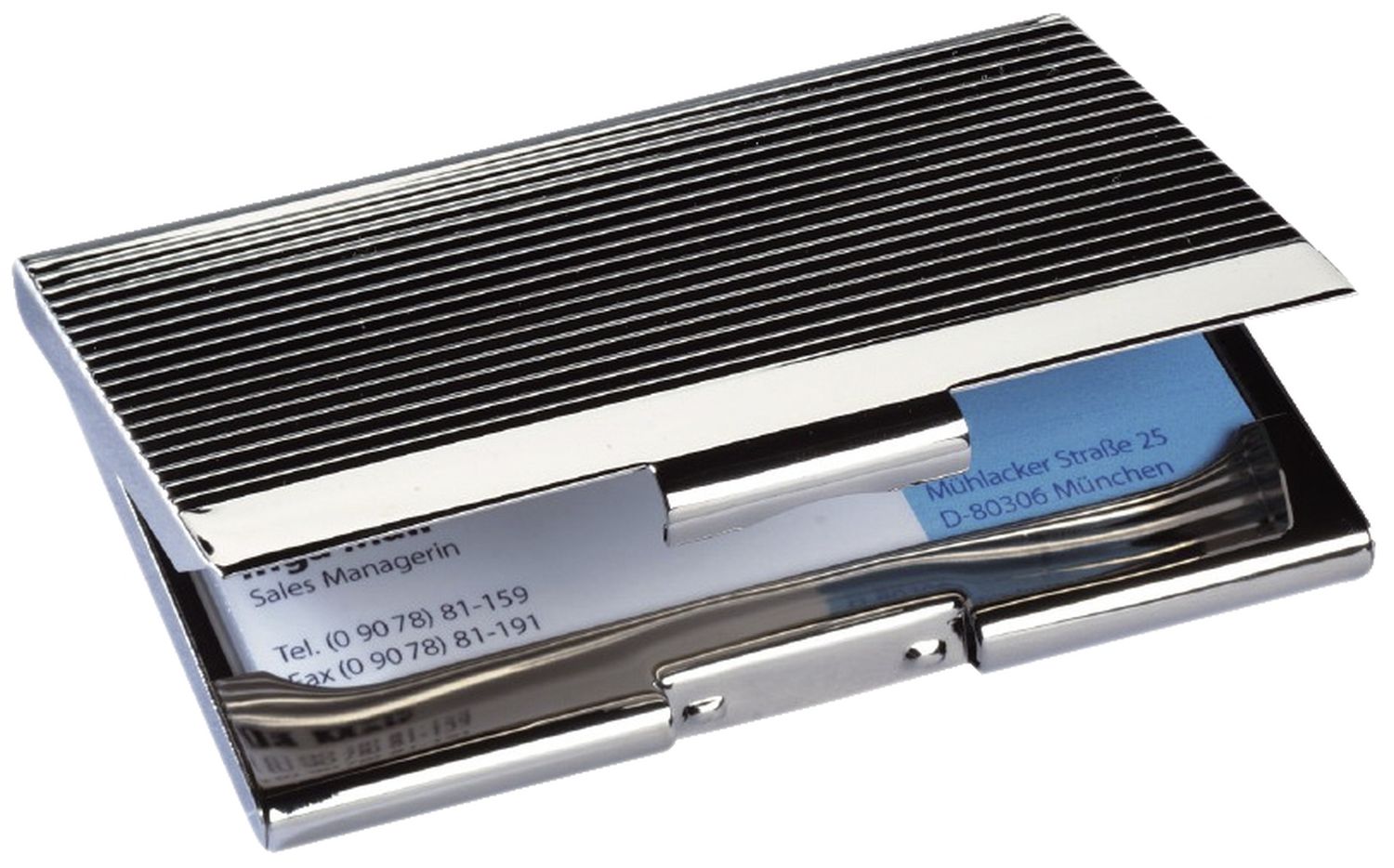 Visitenkarten-Etui - 95 x 62 x 7 mm, silber Visitenkarten-Etui - 95 x 62 x 7 mm, silber