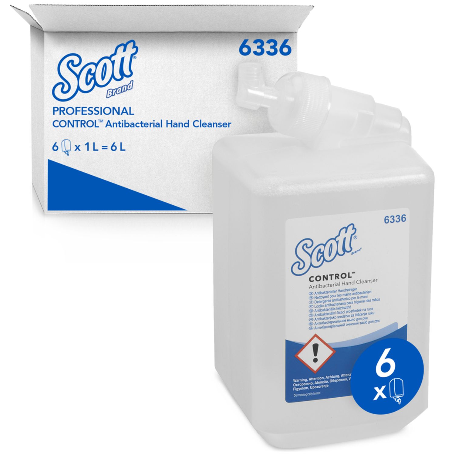 Antibakterielle Waschlotion - Kartusche, 6 x 1000 ml Antibakterielle Waschlotion - Kartusche, 6 x 1000 ml
